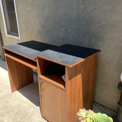 44” x 20” Brown/Black Desk