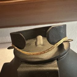 18k Tricolor Herringbone Bracelet 