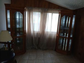 CORNER CURIO CABINETS