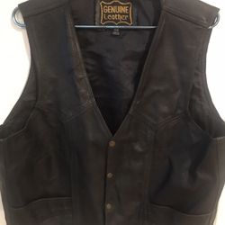Leather vest 