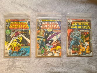 Vintage Marvel Comic Lot – Battlestar Galactica Issues #1–3 (1979)