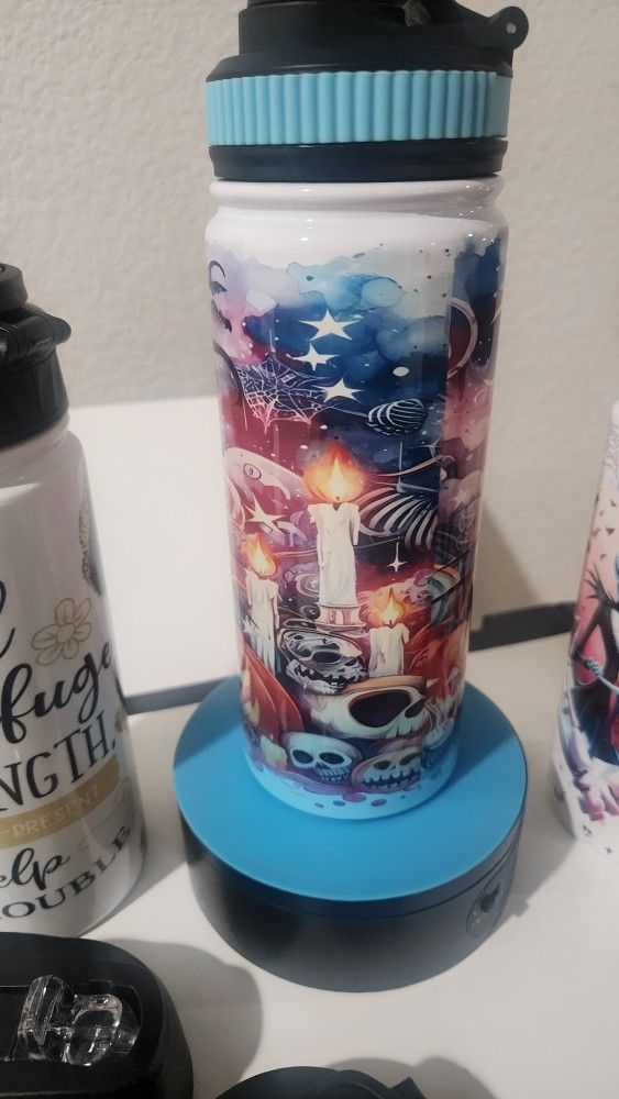 18oz Water Bottle Tumbler Halloween