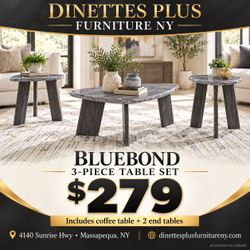 🔥 Ashley Bluebond 3-Piece Table Set — $279!