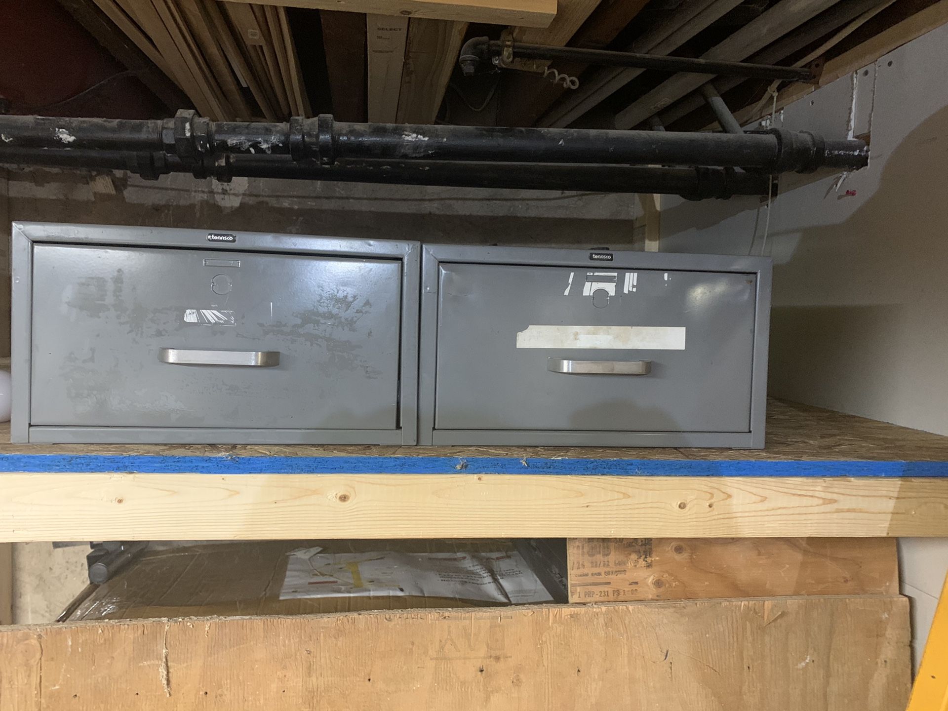Tennsco under work table drawers (2)