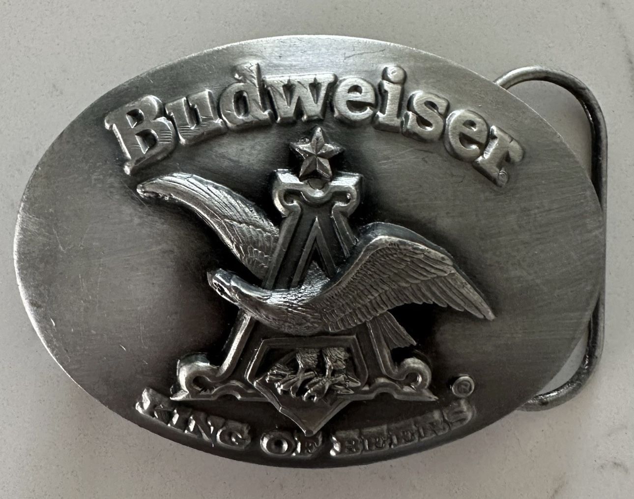Budweiser King Of Beers Belt Buckle Bergamot 
