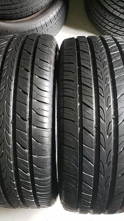 Prime wall in good condition 2 tires 235 50 18 90% tread