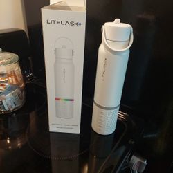LitFlask 3-in-1 Smart Water Bottle with Bluetooth Speaker and Charger