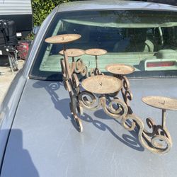Wrought Iron Candle Holders 