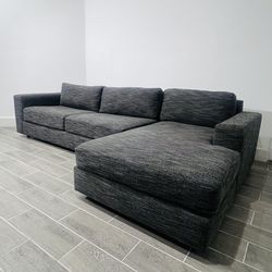 Sectional West Elm Couch Right Chaise Urban Sofa FREE DELIVERY