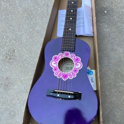 Acoustic Guitar For Girls New In A Box