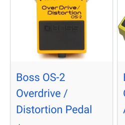Boss Overdrive/ Distortion Effects Pedal 