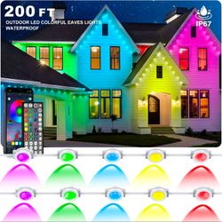 🔥new🔥200FT Permanent Outdoor RGB Lights,