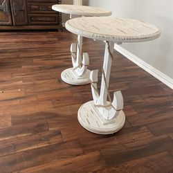 Nautical Anchor Accent Tables – Set of 2