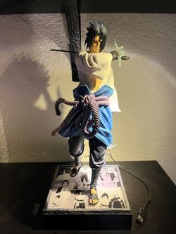 Sasuke Uchiha Naruto Anime Figure with LED Base