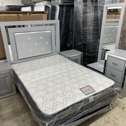 New Grey Bedroom Set (Full/Twin)