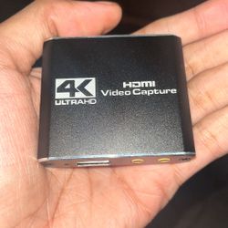 4K HDMI Capture Card for Streaming, Full HD 1080P 60FPS USB Cam Link Game Audio Video Capture Card Nintendo Switch/PS5/3ds/Xbox/PS4 (Black)