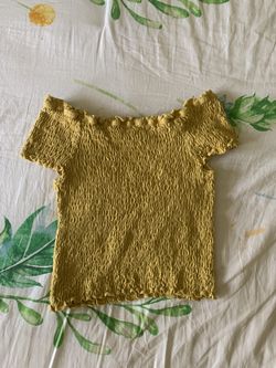 Yellow Ruched Top