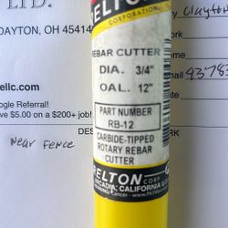 Drill Bit Rebar Tipped Dia 3/4  Elton