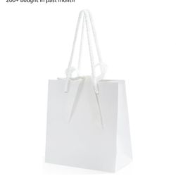 WHITE GIFT BAGS 7.9”x 3.1”x9.1” New. Wedding and Party