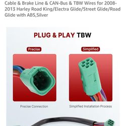 16' inc kit cables for Harley Davison. 2008 -2013