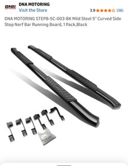 Black Steel Running Boards NIB