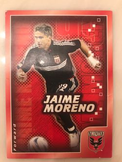 Jamie Moreno soccer trading card 99