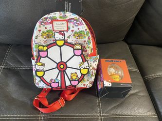 Hello Kitty & Friends Loungefly Backpack Sanrio Pals Ferris Wheel + Snow Globe