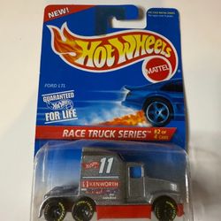 hot wheels race truck series #2 of 4 cars with real racing tires
