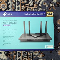 TP-Link Dual Band Router AX1800 (Wifi 6 Capable)