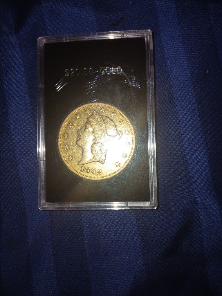 1882 20$ Liberty Head Gold Coin