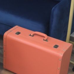 Orange Vintage Suitcase