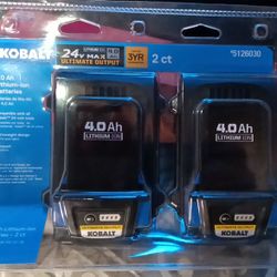 New Kobalt 24 V Batteries 