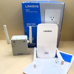 Wi-Fi Extenders – lot of 2, Linksys RE6300 and NETGEAR EX2700
