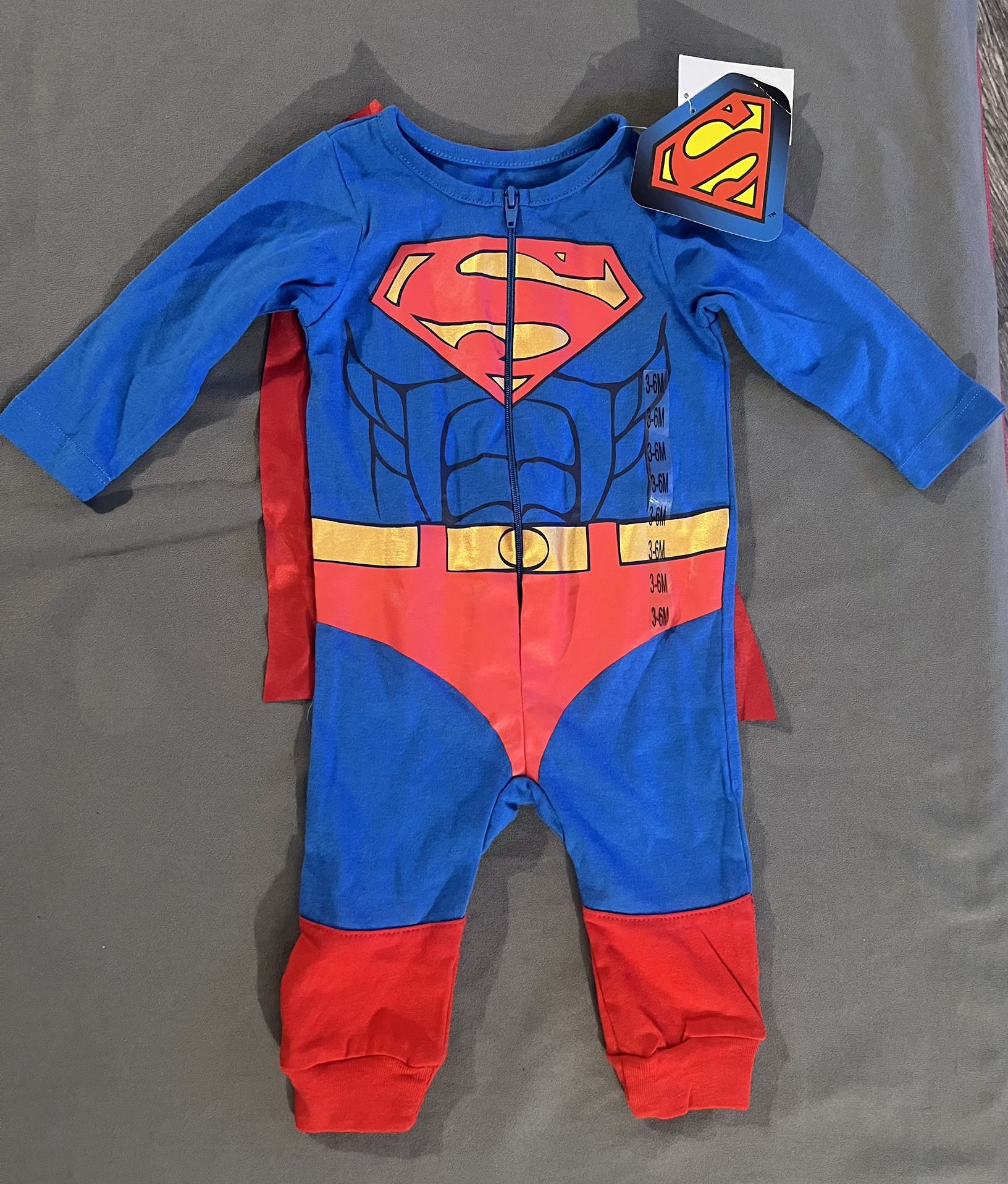 Baby Boys Superman Bodysuit Costume (New)