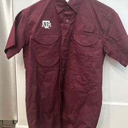 Texas A&M Youth Med Fishing Shirt