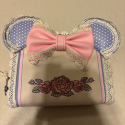 Loungfly Disney Minnie Mouse Floral & Lace Ears Wallet 
