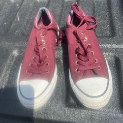 Converse Women’s Madison OX 561739F Red Casual Shoes Sneakers SIze 8