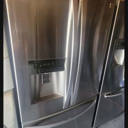 Kenmore 3 Door Stainless Steel Refrigerator 