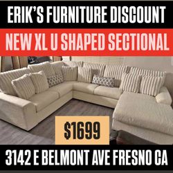 U SHAPED SECTIONAL SOFA 