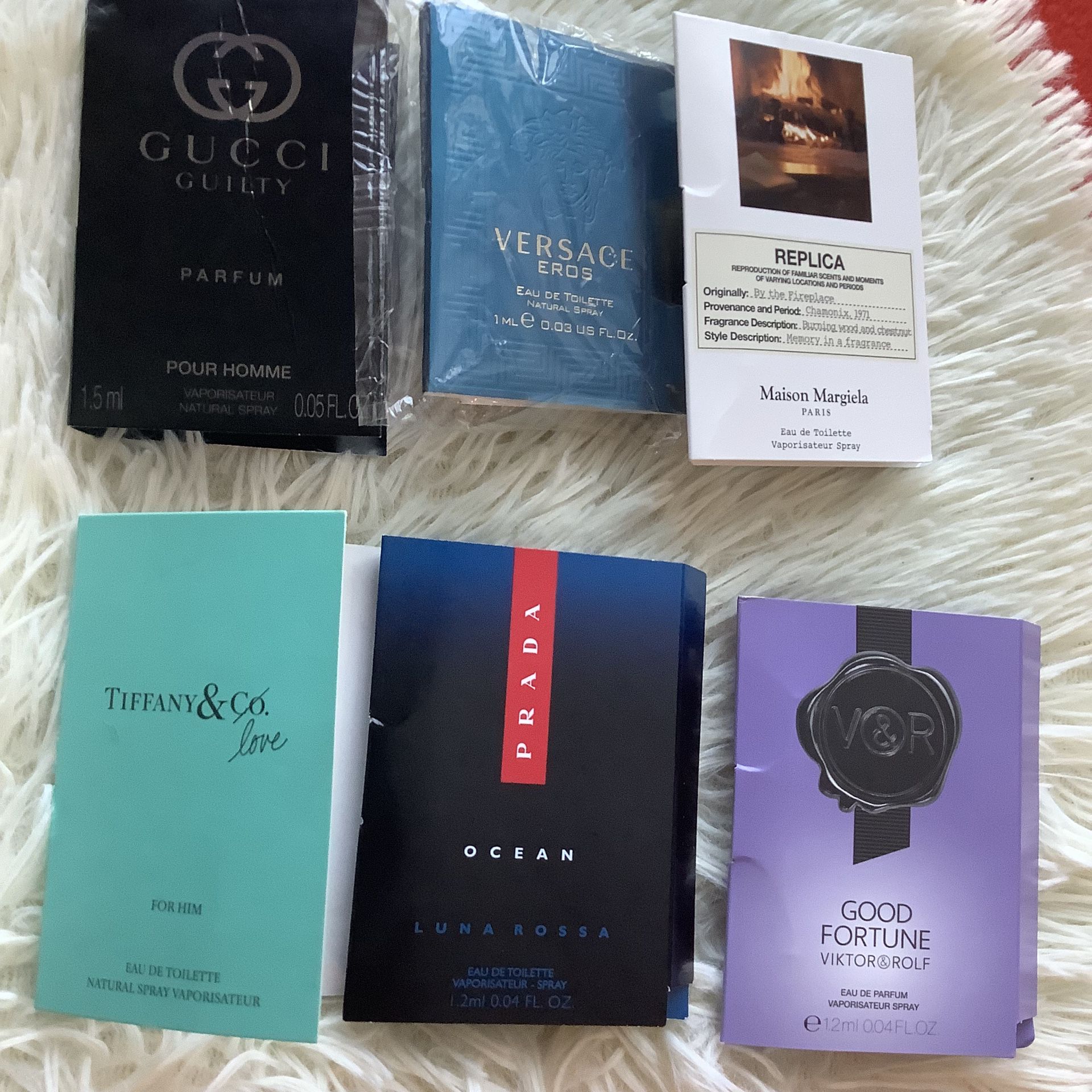 Designer Perfume Travel Sample lot of 6 New
