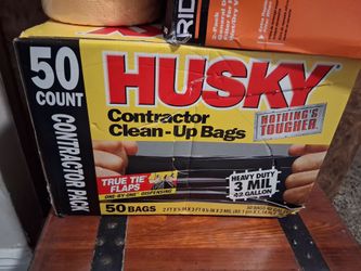New husky contractor  clean up 50 bags