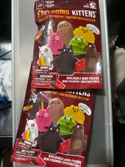 Exploding kittens collectible Legos $7 for both