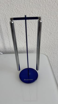 Vintage Brookstone Magnetic Hanging Pen Set - Desktop Sculpture (Blue)