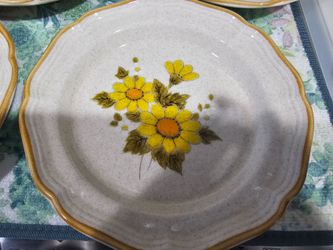 10 vintage Mikasa Sunny Side plates