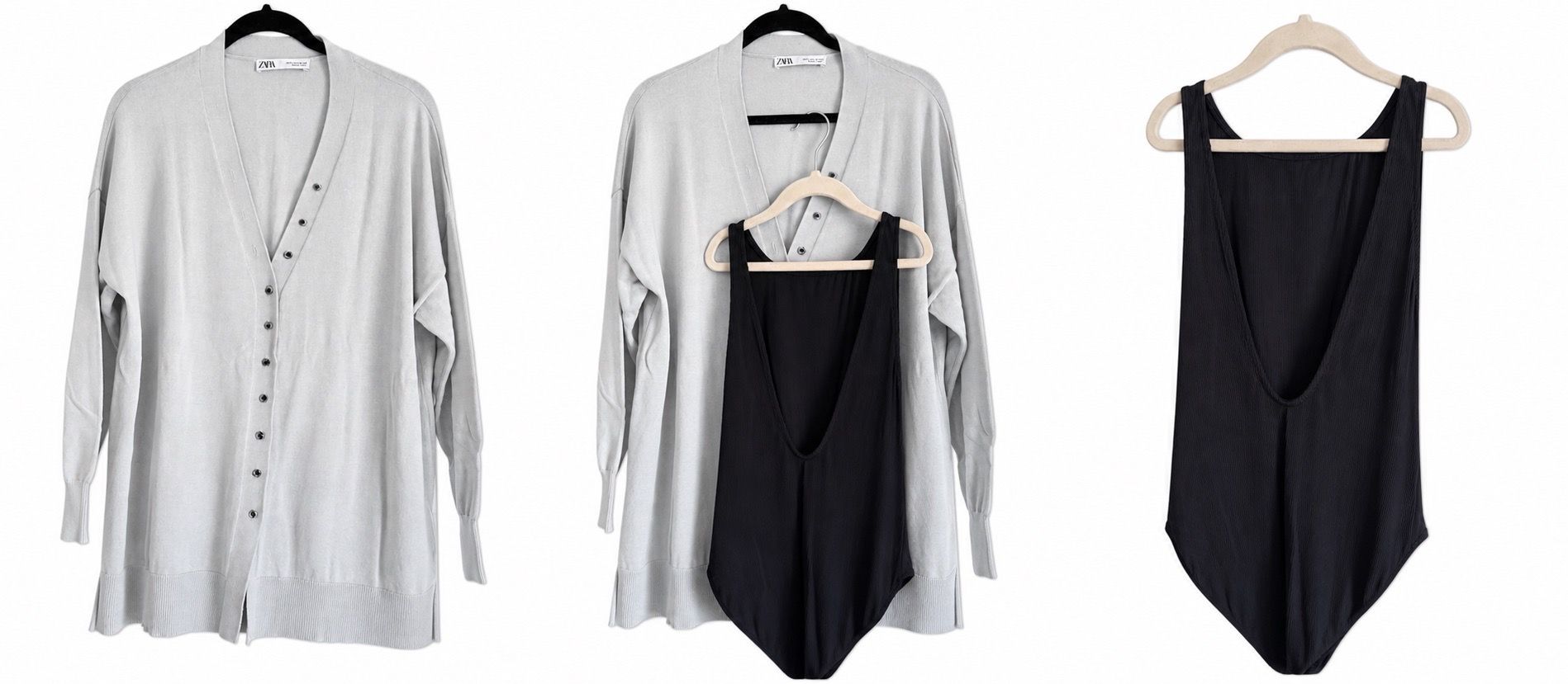 Zara Bundle - Size: Small (cardigan), Medium (bodysuit) Condition: New