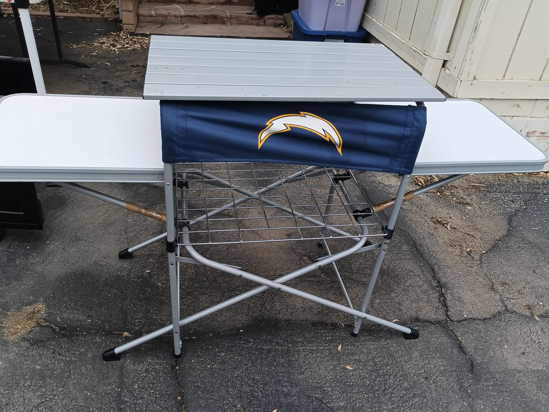 CHARGERS FOLD UP TABLE - $40 obo.