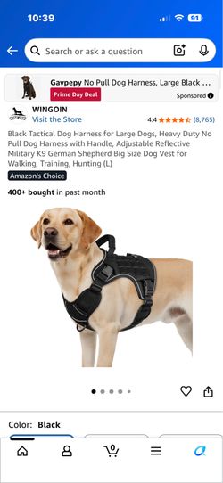 Dog Harness black