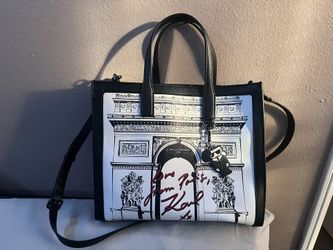 Karl Lagerfeld Paris Nouveau Tote Bag Purse Used