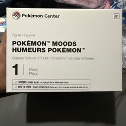 Pokemon Center Galarian Farfetch'd Bold Moods 4in Figure New in Box