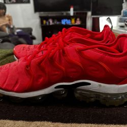 Nike Air VaporMax Plus Bright Crimson 924453-602 Low Top Lace Up Men's Athletic…